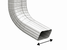 Downspout size